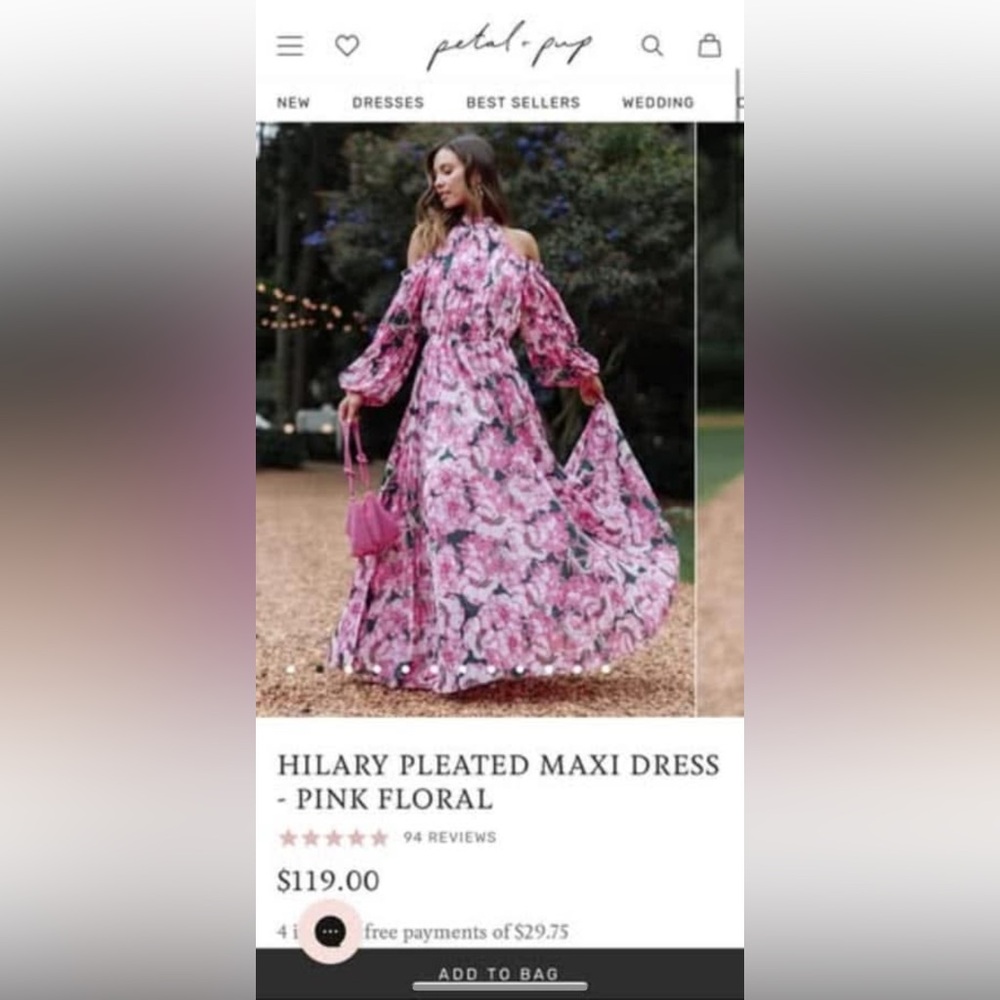 Petal and pup floral maxi dresss - Picture 2 of 2